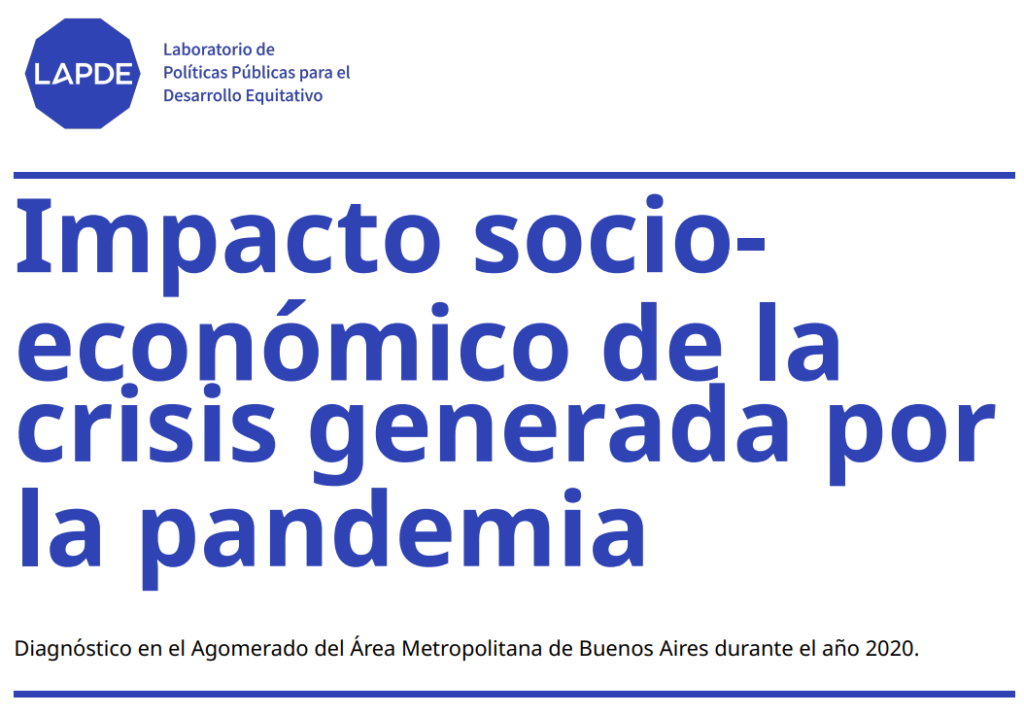 Impacto socioeconómico de la crisis generada por la pandemia: AMBA - LAPDE
